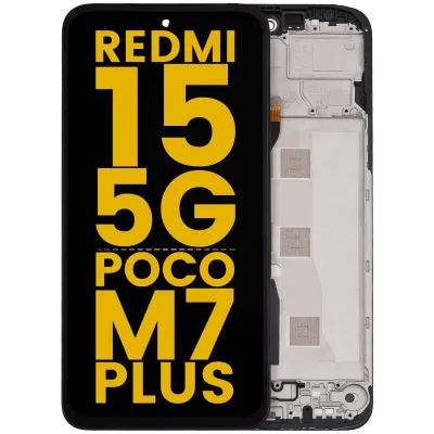 LCD Assembly With Frame For Xiaomi Redmi 15 5G / Poco M7 Plus (Refurbished) (All Colors)