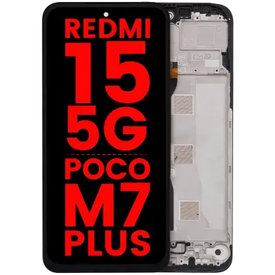 LCD Assembly With Frame For Xiaomi Redmi 15 5G / Poco M7 Plus (Aftermarket Plus) (All Colors)