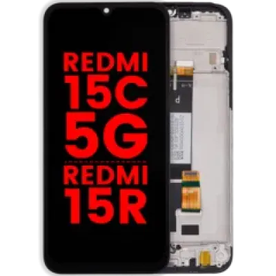 Дисплейний модуль з рамкою для Xiaomi Redmi 15C 5G / Redmi 15R (LCD) (Aftermarket Plus) (Усі кольори)
