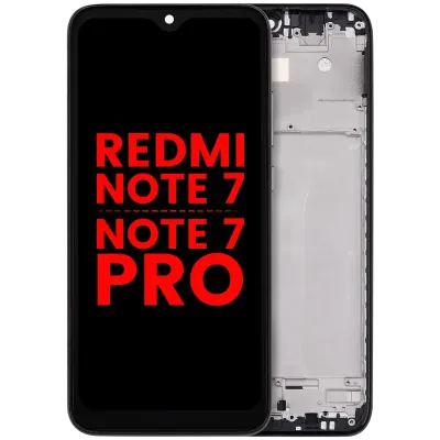 Дисплейний модуль з рамкою для Xiaomi Redmi Note 7 / 7 Pro (LCD) (Aftermarket Plus) (Space Black)