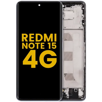 OLED Assembly With Frame For Xiaomi Redmi Note 15 4G (Refurbished) (Glacier Blue)