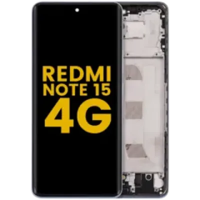 Дисплейний модуль з рамкою для Xiaomi Redmi Note 15 4G (OLED) (Refurbished) (Glacier Blue)