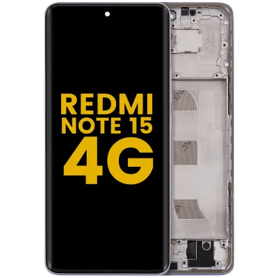 OLED Assembly With Frame For Xiaomi Redmi Note 15 4G (Refurbished) (Purple)
