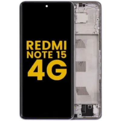 Дисплейний модуль з рамкою для Xiaomi Redmi Note 15 4G (OLED) (Refurbished) (фіолетовий)
