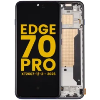 Дисплейний модуль (OLED) з рамкою для Motorola Edge 70 Pro (XT2607-1/-2 / 2026) (Refurbished) (Titan)