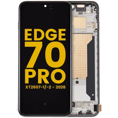 OLED Assembly With Frame For Motorola Edge 70 Pro (XT2607-1/-2 / 2026) (Refurbished) (Tea)