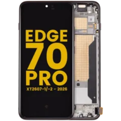 Дисплейний модуль (OLED) з рамкою для Motorola Edge 70 Pro (XT2607-1/-2 / 2026) (Refurbished) (Chicory Coffee)