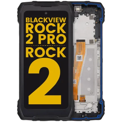 Дисплейний модуль для Blackview Rock 2 Pro / Rock 2 з рамкою (Refurbished) (чорний)