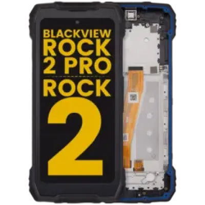 Дисплейний модуль для Blackview Rock 2 Pro / Rock 2 з рамкою (Refurbished) (чорний)