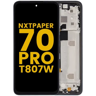 LCD Assembly With Frame For TCL NxtPaper 70 Pro 5G (T807W) (Premium) (Stellar Blue)