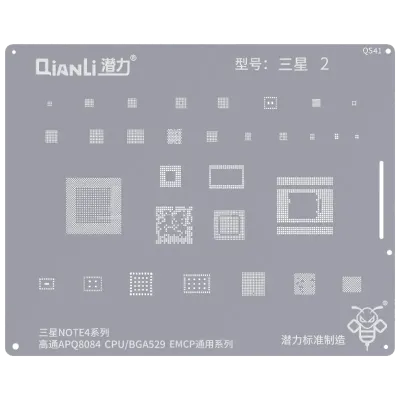 Qianli Bumblebee Stencil (QS41) For Samsung Galaxy Note 4 (Qualcomm APQ8084) (CPU / BGA529 / EMCP) Universal Series