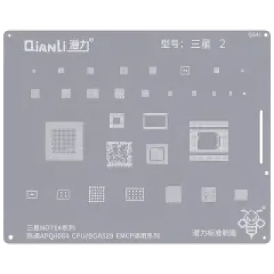 Трафарет Qianli Bumblebee (QS41) для Samsung Galaxy Note 4 (Qualcomm APQ8084) (CPU / BGA529 / EMCP) Universal Series