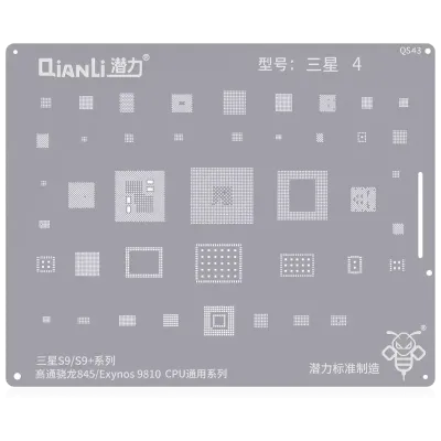 Трафарет Qianli Bumblebee (QS43) для Samsung Galaxy S9 / S9 Plus (Qualcomm 845) (Exynos9810) CPU Universal Series