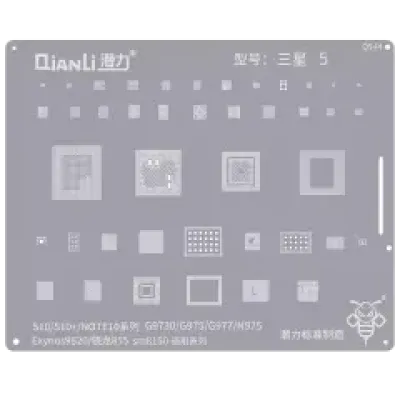 Трафарет Qianli Bumblebee (QS44) для Samsung Galaxy S10 / S10 Plus / Note 10 (Exynos9820) (Snapdragon855 / SM8150) Universal Series