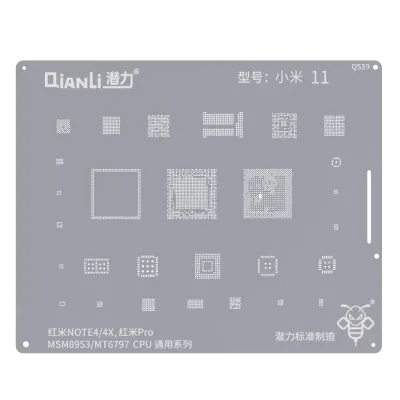 Qianli Bumblebee Stencil (QS39) For Xiaomi Redmi Note 4 / 4X / Redmi Pro (MSM8953/MT6797) CPU Universal Series