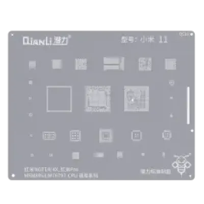 Трафарет Qianli Bumblebee (QS39) для Xiaomi Redmi Note 4 / 4X / Redmi Pro (MSM8953/MT6797) CPU Universal Series