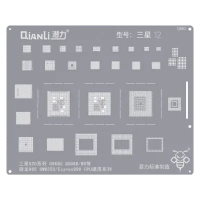 Трафарет Qianli Bumblebee (QS82) для Samsung Galaxy S20 5G / S20 Plus 5G / S20 Ultra 5G / S20 FE 5G