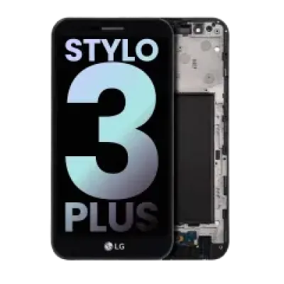 Дисплейний модуль для LG Stylo 3 Plus (TP450 / MP450 / M470) з рамкою (Genuine OEM) (чорний)