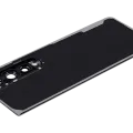Back Cover Glass With Camera Lens For Samsung Galaxy Z Fold 4 (F936) (Phantom Black)