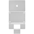 4-in-1 (Top, Bottom, Keyboard, Trackpad) Skin for MacBook Air 13" A1932 (2018-2019) / A2179 (2020) (Silver)