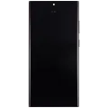Дисплейний модуль (OLED) з рамкою для Samsung Galaxy S23 Ultra 5G (US & International) (Service Pack) (Phantom Black)