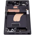 Дисплейний модуль (OLED) з рамкою для Samsung Galaxy S23 Ultra 5G (US & International) (Service Pack) (Phantom Black)