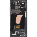 Дисплейний модуль (OLED) з рамкою для Samsung Galaxy S23 Ultra 5G (US & International) (Service Pack) (Graphite)
