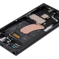 Дисплейний модуль (OLED) з рамкою для Samsung Galaxy S23 Ultra 5G (US & International) (Service Pack) (Graphite)