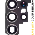 Back Camera Lens With Cover Bezel Ring For Samsung Galaxy S23 Ultra 5G (Phantom Black)