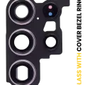 Back Camera Lens With Cover Bezel Ring For Samsung Galaxy S23 Ultra 5G (Lavender)