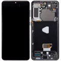 OLED Assembly With Frame For Samsung Galaxy S21 Plus 5G (Aftermarket Plus) (Phantom Black)