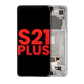OLED Assembly With Frame For Samsung Galaxy S21 Plus 5G (Aftermarket Plus) (Phantom Silver)