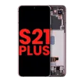 OLED Assembly With Frame For Samsung Galaxy S21 Plus 5G (Aftermarket Plus) (Phantom Violet / Pink / Gold)