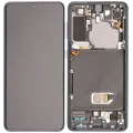 OLED Assembly With Frame For Samsung Galaxy S21 5G (Aftermarket Plus) (Phantom Gray)