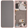 OLED Assembly With Frame For Samsung Galaxy S21 5G (Aftermarket Plus) (Phantom Pink)