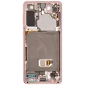 OLED Assembly With Frame For Samsung Galaxy S21 5G (Aftermarket Plus) (Phantom Pink)