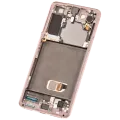 OLED Assembly With Frame For Samsung Galaxy S21 5G (Aftermarket Plus) (Phantom Pink)