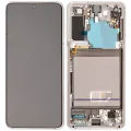 OLED Assembly With Frame For Samsung Galaxy S21 5G (Aftermarket Plus) (Phantom White)
