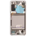 OLED Assembly With Frame For Samsung Galaxy S21 5G (Aftermarket Plus) (Phantom White)
