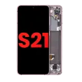 OLED Assembly With Frame For Samsung Galaxy S21 5G (Aftermarket Plus) (Phantom Violet)