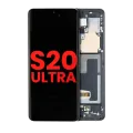 OLED Assembly With Frame For Samsung Galaxy S20 Ultra 5G (Aftermarket Plus) (Cosmic Black)