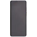Дисплейний модуль (OLED) з рамкою для Samsung Galaxy S20 Ultra 5G (Aftermarket Plus) (Cosmic Gray)