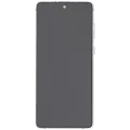 OLED Assembly With Frame For Samsung Galaxy Note 10 Lite (Aftermarket Plus) (Aura Glow / Silver)
