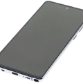 OLED Assembly With Frame For Samsung Galaxy Note 10 Lite (Aftermarket Plus) (Aura Glow / Silver)