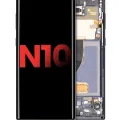 OLED Assembly With Frame For Samsung Galaxy Note 10 (Aftermarket Plus) (Aura Black)