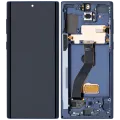 OLED Assembly With Frame For Samsung Galaxy Note 10 (Aftermarket Plus) (Aura Glow / Silver)