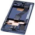 OLED Assembly With Frame For Samsung Galaxy Note 10 (Aftermarket Plus) (Aura Glow / Silver)