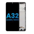 LCD Assembly With Frame (Without Finger Print Sensor) For Samsung Galaxy A32 4G (A325 / 2021) (Aftermarket: Incell) (Awesome Black)