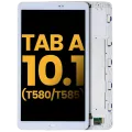 LCD Assembly With Frame For Samsung Galaxy Tab A 10.1" (T580 / T585) (2016) (Refurbished) (White)