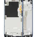 Mid-Frame Housing For Motorola Moto G Power (XT2117 / 2021) (Blue)